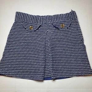 Janie And Jack Skirt Adjustable Waist Navy White Sz 4 - Picture 1 of 7