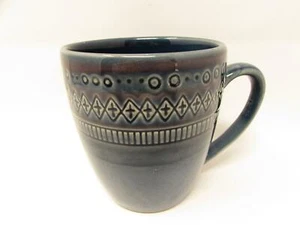 Mug Kingsland by Threshold tout bleu gaufré diamant et points b122 - Photo 1 sur 2