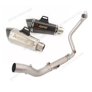Tubo silenciador 51 mm sistema escape moto zontes 350 gk350 r x t 200-2024 - Imagen 1 de 12