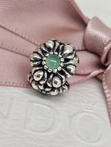 Authentic Pandora Birthstone May Birthday Blooms Chrysoprase Charm 790580CH - Bild 1 von 3