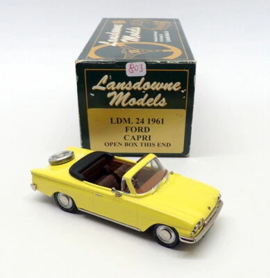 Lansdowne Models 1/43 Scale LDM24 - 1961 Ford Capri Conv - Yellow Reworked - Image 1 of 4