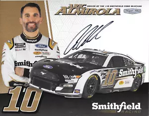 HANDSIGNIERTE POSTKARTE 2023 ARIC ALMIROLA "SMITHFIELD" #10 NASCAR CUP SERIE - Bild 1 von 1