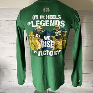 Notre Dame Irlandesa 2013 Verde Manga Larga Camiseta Fútbol Doble Cara Talla PEQUEÑA - Imagen 1 de 6