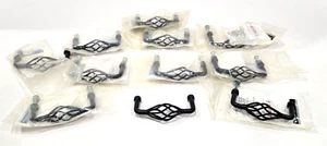 Set of 11 Birdcage Twisted Drawer Pulls Matte Black 3.5" - Picture 1 of 5