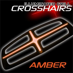 2011-2014 Dodge Charger ORACLE EL Illuminated Grill Crosshairs Insert-Amber - Picture 1 of 4