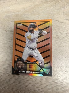 2023 Topps Update Canaan Smith-Njigba Orange Black Parallel #US187 Pirates RC