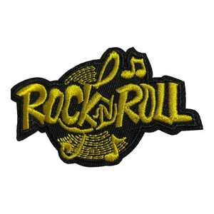 ROCK AND ROLL BORDADO HIERRO EN PARCHE +1 PEGATINA MUSICAL GRATIS CON COMPRA - Imagen 1 de 3