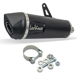 Silenciador LeoVince SLIP-ON SBK NERO, acero inoxidable, carbono para Triumph Tiger - Imagen 1 de 8