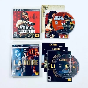 Sony PlayStation 3 PS3 Red Dead Redemption & LA Noire completo CIB Rockstar - Foto 1 di 7