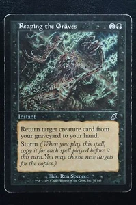 Magic The Gathering MTG REAPING THE GRAVES Scourge MP Moderately Played - Picture 1 of 2