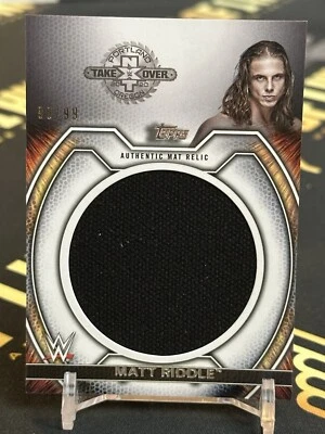 2021 Topps WWE Undisputed Superstar Mat Relics /99 Matt Riddle #M-MR - Image 1 of 2
