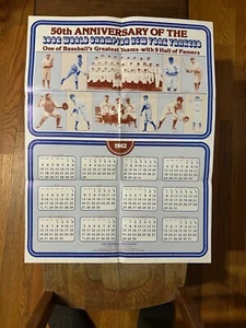 50TH ANNIVERSARY 1932 WORLD CHAMPION NEW YORK YANKEES TEAM CALENDAR BABE RUTH - Bild 1 von 1