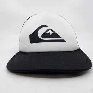 Quicksilver Snap Addict Snapback Mesh Trucker Hat Cap Surfing Black - Picture 1 of 7