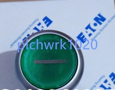 1 PCS NEW EATON Self-reset button head with light belt logo M22-DL-G-X1 - Image 1 of 2