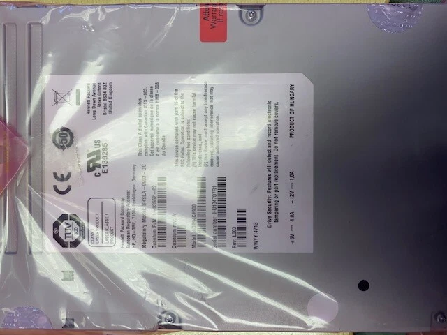 1-03562-02 AQ293C#900  Quantum LTO5 HH FC Scalar i40 i80 Loader Drive NO TRAY - Image 1 of 1