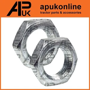 2x Half Lock Nut M16 x 1.5 LH Tie Track Rod End Drop Link Ball Rose Joint Zinc - Picture 1 of 3