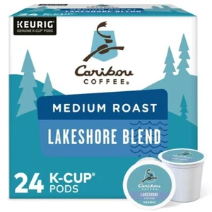 Caribou Coffee Lakeshore Blend Keurig K-Cup Coffee Pods - Medium Roast - 24ct - Picture 1 of 5