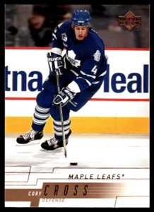 2000-01 Upper Deck #396 Cory Cross Toronto Maple Leafs Hockey Card - Picture 1 of 2