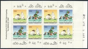 FINLANDIA. 1994. 8x 1ª Clase. Moomins. Amistad. Folleto. VF MNH (H24) - Imagen 1 de 2
