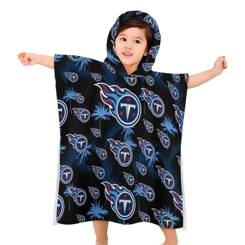 Tennessee Titans Children's Bath Towel with Hood Travel Holiday Bath Towel Cover