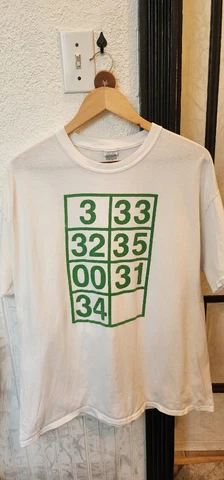 SGA Boston Celtics Retired Numbers Tee Shirt Mens XL Pierce #34 Jersey Ceremony Cover