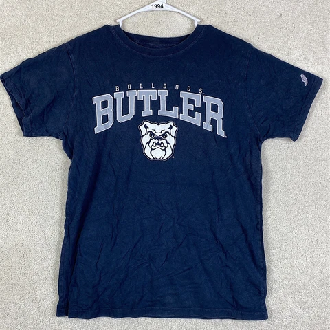 Butler Bulldogs Navy Medium T Shirt NCAA Size Size Medium Short Sleeve Shirt Cover