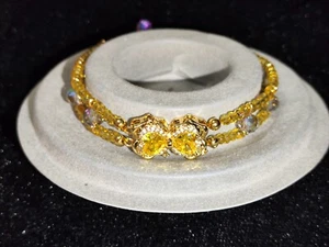 beautiful yellow Aurora Crystal bracelet - Picture 1 of 14