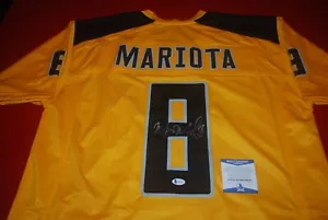 MARCUS MARIOTA Oregon Ducks Signed Jersey Beckett Witnessed COA WB82505 - Picture 1 of 4