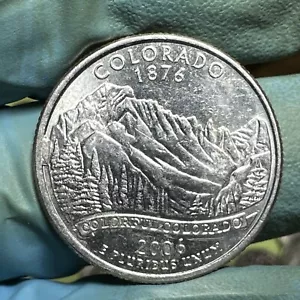 2006 Colorado State Quarter CUD errore rottura pressofusione - Foto 1 di 8