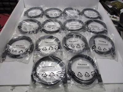 Lot of 14 BizLink DisplayPort Cables Male to Male 089G 187BAA500 6 FT - Image 1 of 4