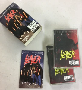 Slayer - Decade of Aggression Live - Double Cassette Tape - 1991, Box Booklet - Picture 1 of 8