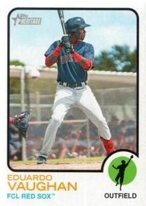 2022 Topps Heritage Minors Baseball Baseball #179 Eduardo Vaughan - Picture 1 of 1