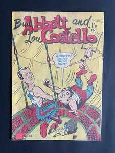 COMIC ABBOTT AND COSTELLO #18 1960's AUSTRALIAN ISSUE - Imagen 1 de 3