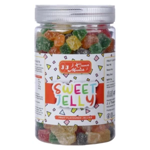 Jalea dulce recubierta de azúcar, tarro de gelatina de azúcar con sabor, paquete de 1 (350 gramos) - Imagen 1 de 8