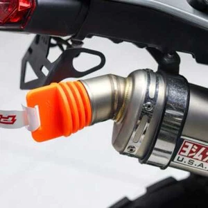 Motorcycle Dirt Bike ATV Quad 4 Stroke 65m Muffler Pipe Exhaust Wash Plug Orange - Picture 1 of 4