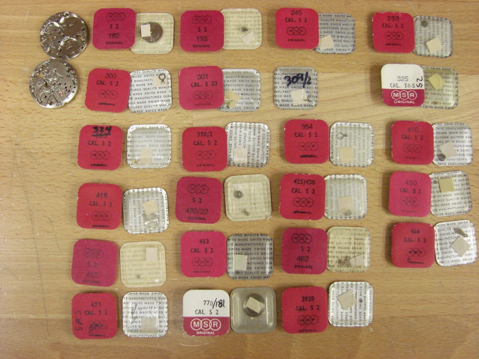 Peças básicas Vulcain 120, MSR S2 #100, 324, 325, 471, 770, 415, 309, 260, 410+++ - Imagem 1 de 1