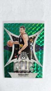 2023-24 Panini Mosaic - Epic Performers Green Mosaic Prizm - #15 Nikola Jokic - Picture 1 of 1