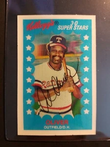 Tarjeta de béisbol Al Oliver Texas Rangers 1982 Kellogg's 3-D Super Star #61  - Imagen 1 de 2