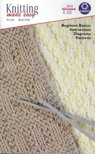Knitting Made Easy ~ Coats & Clark - Pattern Book # 0102 - Picture 1 of 3
