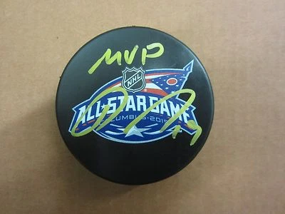 Disco All Star 2015 firmado por Ryan Johansen - Columbus Blue Jackets - Inscripción MVP Foto 1 de 3