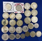 Lot Of 27 Silver Coins Iraq,Palestine, Saudi, Lebanon, Turkey, Morocco