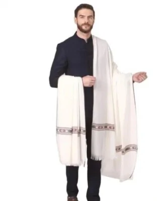 Men's Woven Kashmiri Luxury Pashmina Jamavar Casual Shawl Stole Wrap 50"X104" Ih - Изображение 1 из 4