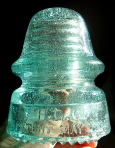 FIZZY-BUBBLY CD 162 H.G. CO. PETTICOAT GLASS INSULATOR. - Picture 1 of 9