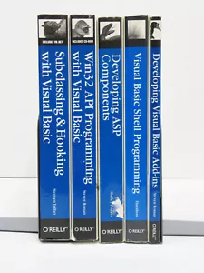 Visual Basic 5, 6 .Net - O'Reilly Book Collection - Advanced Topics - 5 Book LOT - Picture 1 of 6