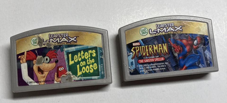 Leapfrog lot Leapster L-Max Learning Letters on Loose Game And spiderman - Image 1 of 1