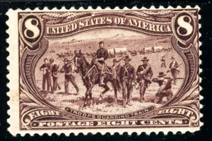 USAstamps Unused FVF US 1898 Trans-Mississippi Troops Scott 289 OG MHR - Picture 1 of 2