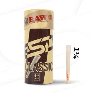 RAW Cones Classic 1 1/4 Pre- Rolled Cones | 150 Pack - Picture 1 of 7