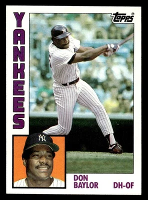 1984 Topps #335 Don Baylor Card New York Yankees - Image 1 of 2