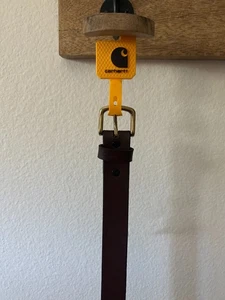 Cinturón Carhartt Niños Pequeño Cuero Marrón con Hebilla S 17-23" Cintura - Imagen 1 de 6