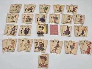 Juego de Cartas Whitman Old Maid 3009 Años 50 De Colección Completo Con Caja Dañada - Imagen 1 de 7